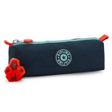 Garçon-Accessoires-Cartable, trousse-Trousse nylon lisse avec porte-clé singe