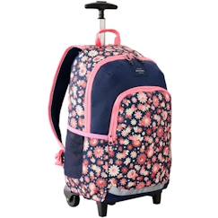 Sac à dos trolley scolaire rip curl ozone avec 2 compartiments et imprimé floral 49 cm  - vertbaudet enfant
