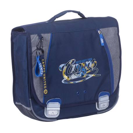 Cartable camps 38 cm 2 compartiments – bandes réfléchissantes  - vertbaudet enfant