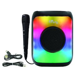 -Petite enceinte bluetooth® lumineuse effet flammes multicolores avec micro