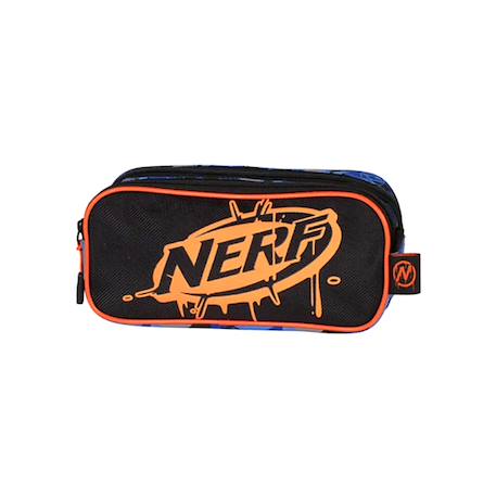 Nerf - trousse scolaire double compartiment playground - noir orange - enfant  - vertbaudet enfant