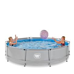 Jouet-Piscine wood ø360x76cm avec pompe filtrante