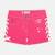 Short en jeans fille avec decor tressé Kaki+Marine+Rose 16 - vertbaudet enfant 