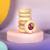 Hochet sensoriel donut calme Bleu+Jaune+Orange+Rose+Rouge+Turquoise+Vert+Violet 8 - vertbaudet enfant 
