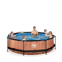 Jouet-Piscine ronde ø300cm avec pompe filtrante pour jardin