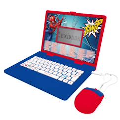 Jouet-Ordinateur éducatif bilingue avec 164 activités au design spiderman (en/fr)