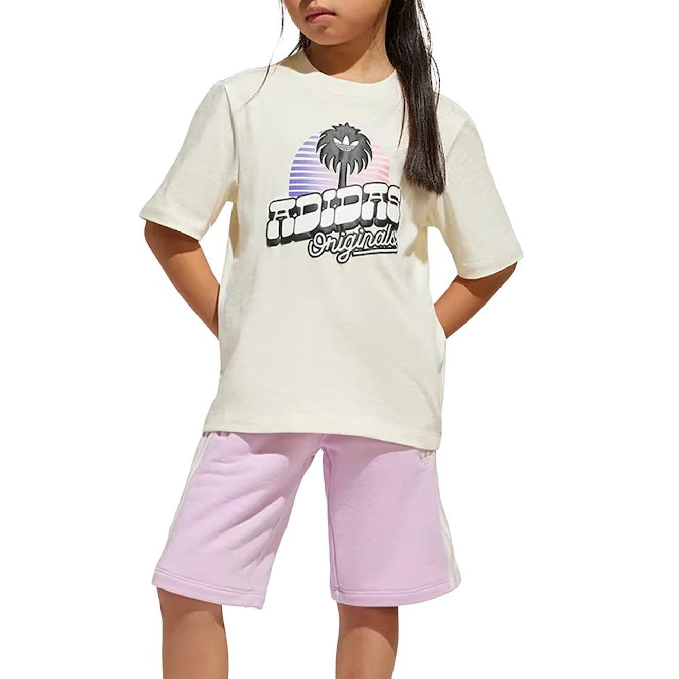 Ensemble Fille T-shirt Et Short Blanc 30 €