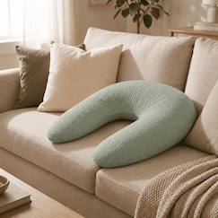 Coussin de maternité 3 en 1 : grossesse, allaitement & repos - housse double gaze coton  - vertbaudet enfant