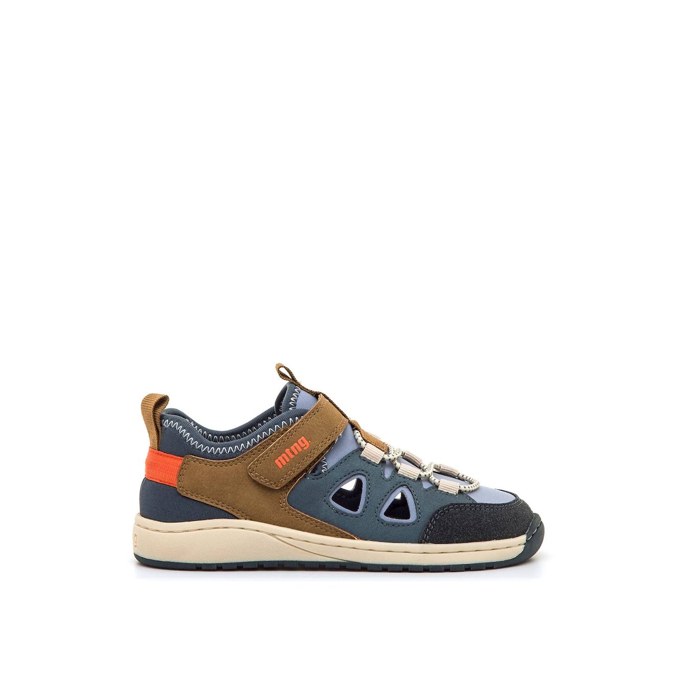 Sandales Garçon Fermeture Adhésive Barefoot Bleu Marine Sandales Garçon Fermeture Adhésive Barefoot Bleu Marine