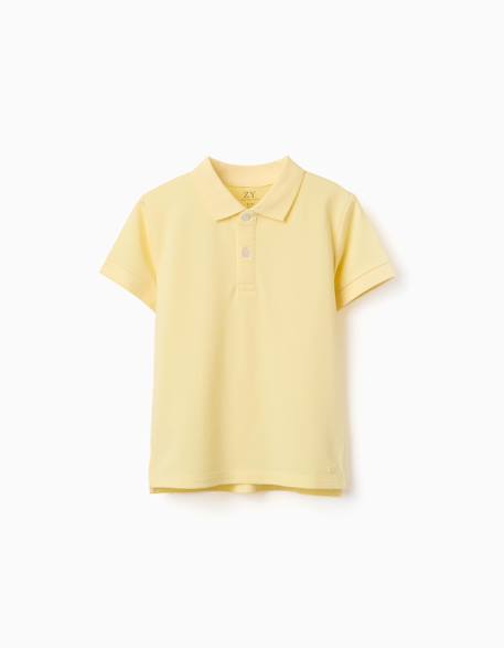 Garçon-Polo en coton piqué à manches courtes