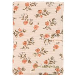 -Protège-carnet de santé fleurs et fougère
