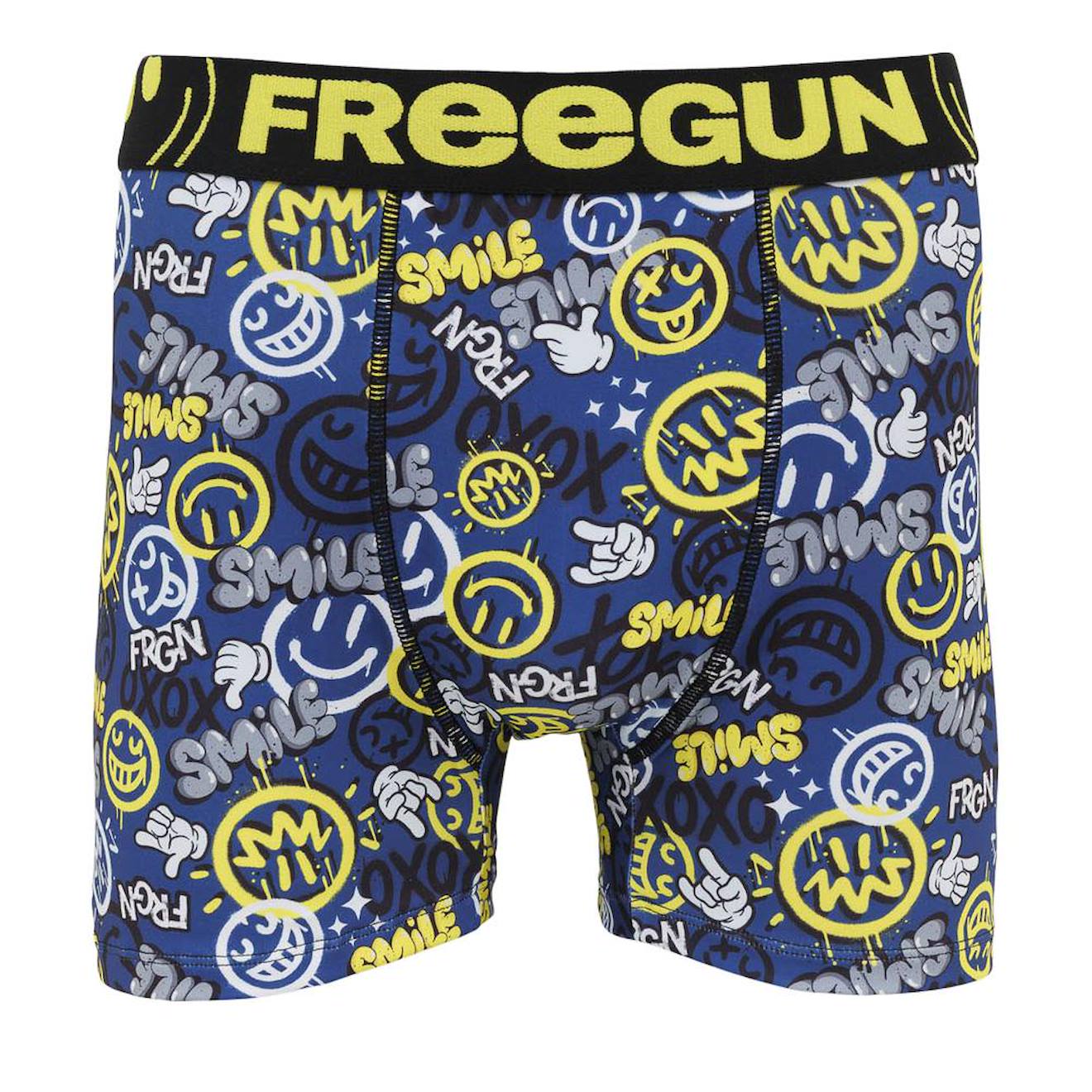 Boxer Garçon Smile Bleu