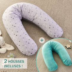 Pack coussin de maternité xxl - 2 housses : étoile & menthe - grossesse, maternité et allaitement  - vertbaudet enfant
