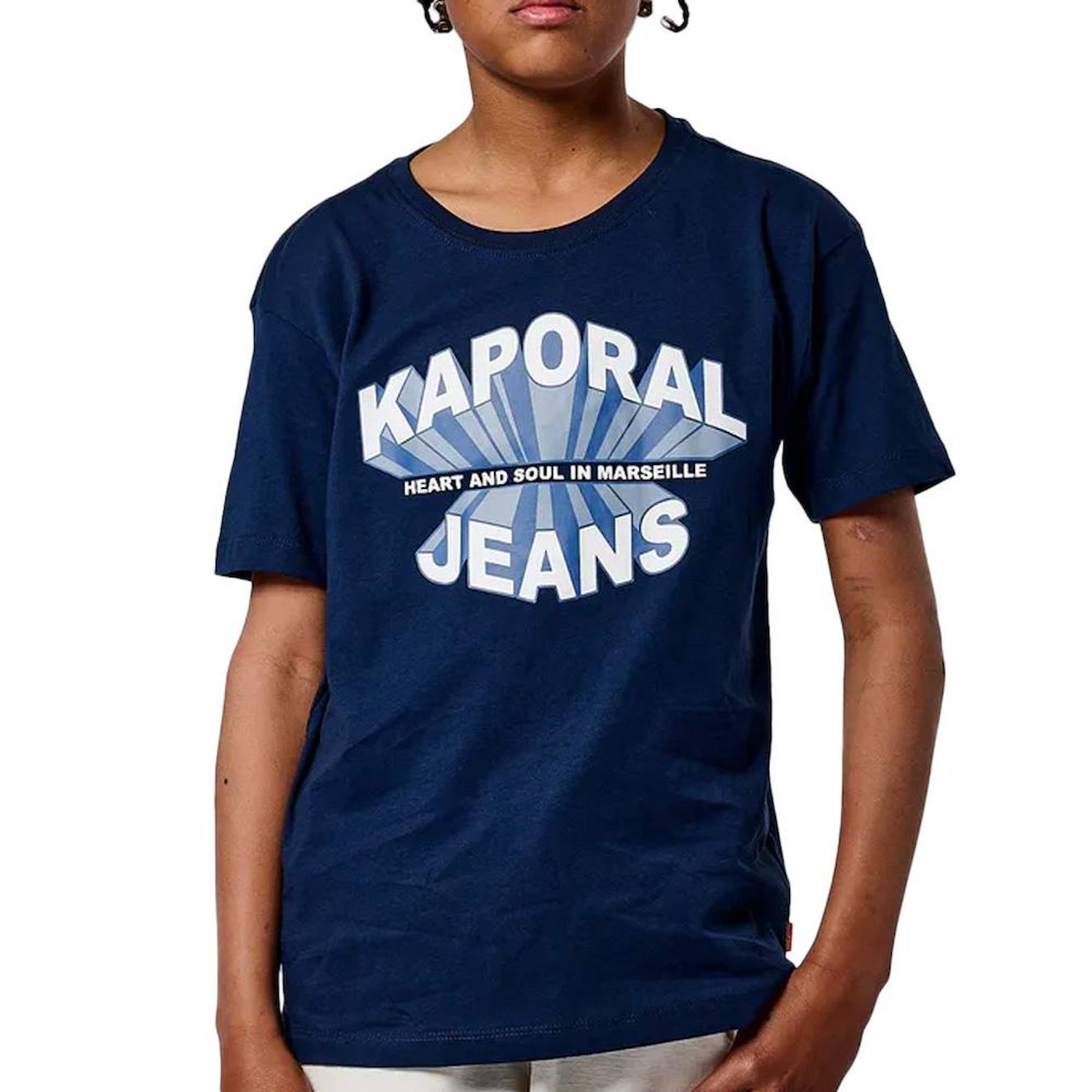 T-shirt Manches Courtes Garçon Ticlass3 Mc Marine T-shirt Manches Courtes Garçon Ticlass3 Mc Marine