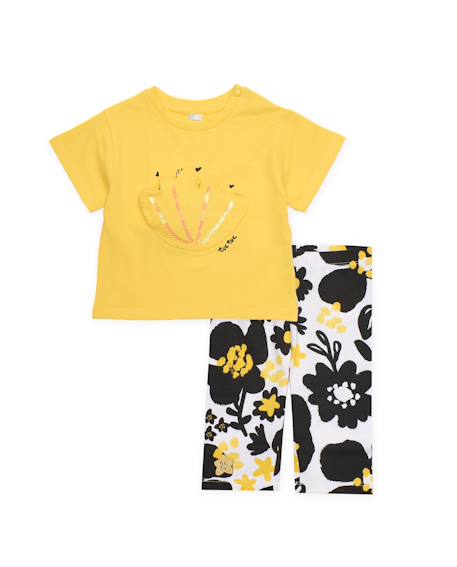 Bébé-Ensemble en maille pour fille avec détails à sequins
