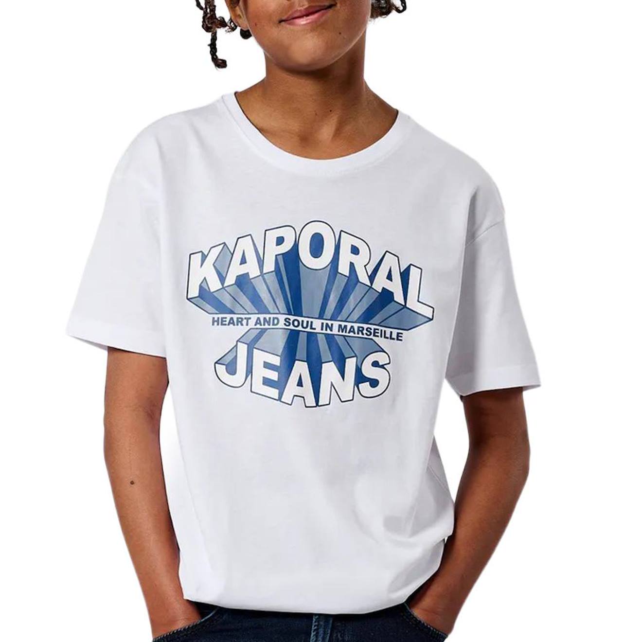 T-shirt Manches Courtes Garçon Ticlass3 Mc Blanc T-shirt Manches Courtes Garçon Ticlass3 Mc Blanc