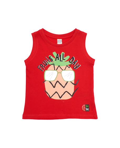 Bébé-T-shirt garçon en maille avec motif ananas