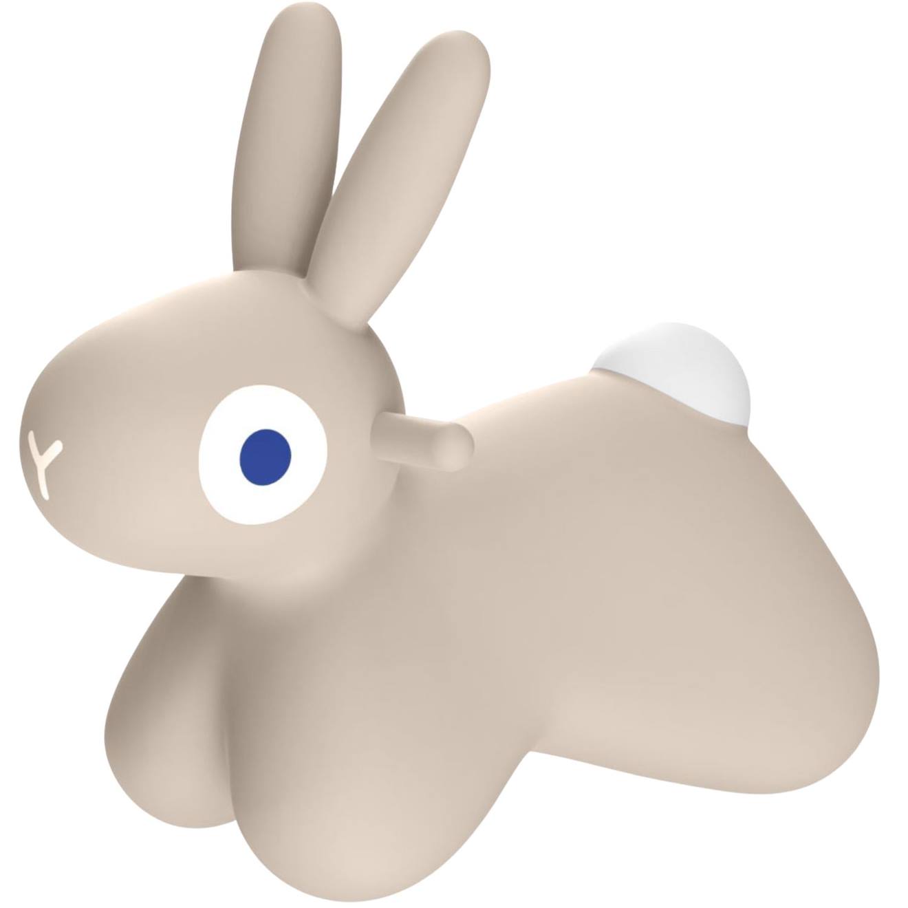 Ballon Sauteur Hoppi Lapin Bleu Beige, Blanc