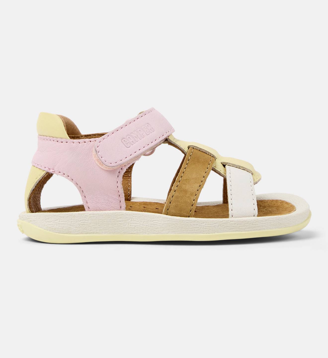 Sandales Fille Cuir Bicho Twins Jaune Rose 65 €