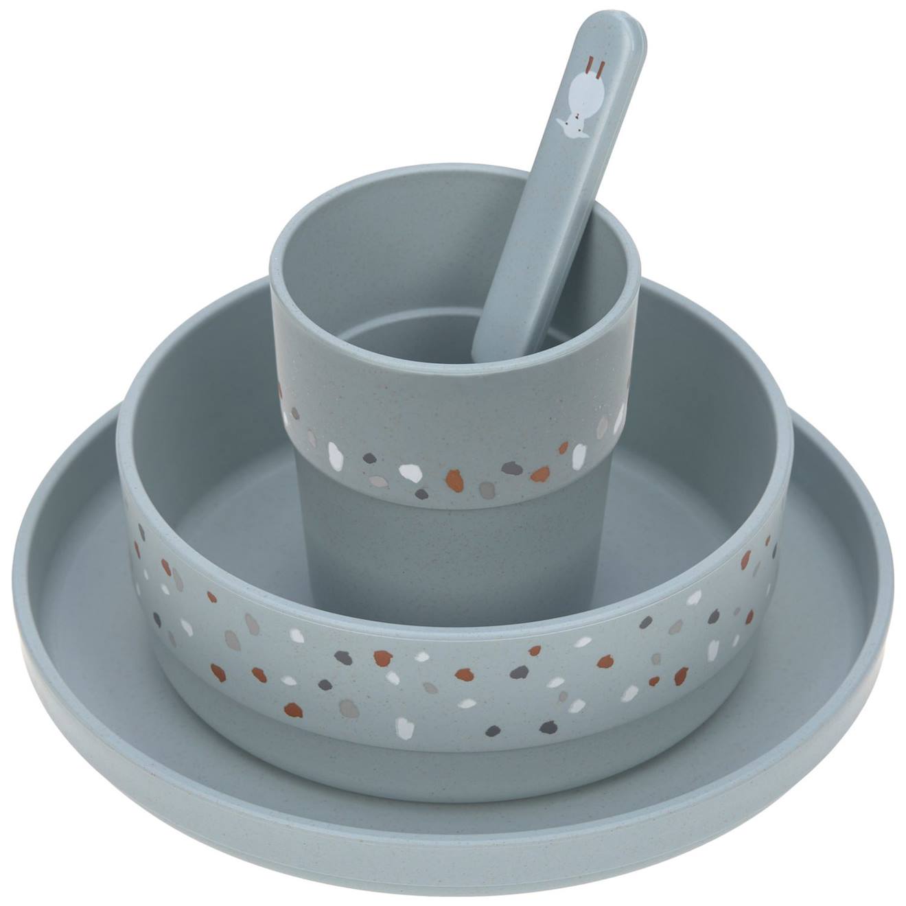 Coffret Repas Bleu, Blanc