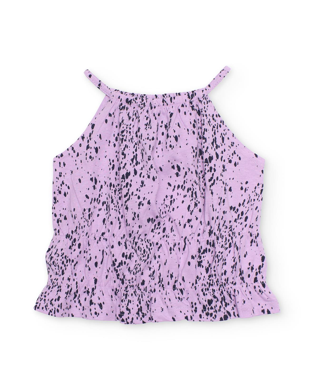 Top Fille En Maille Avec Imprim Pois Violet 14 €