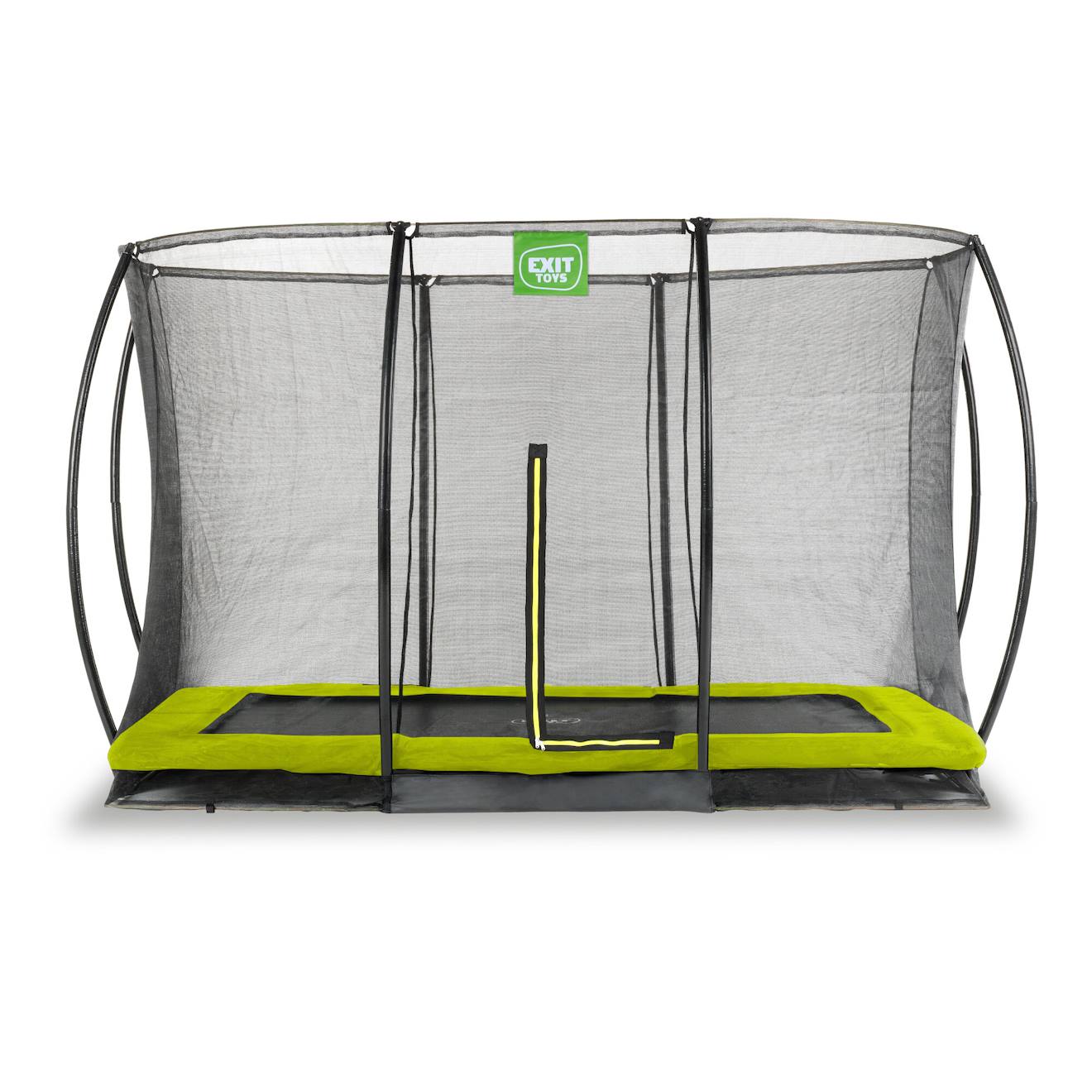 Trampoline Enterré Rectangulaire 244x366cm Avec Filet Vert