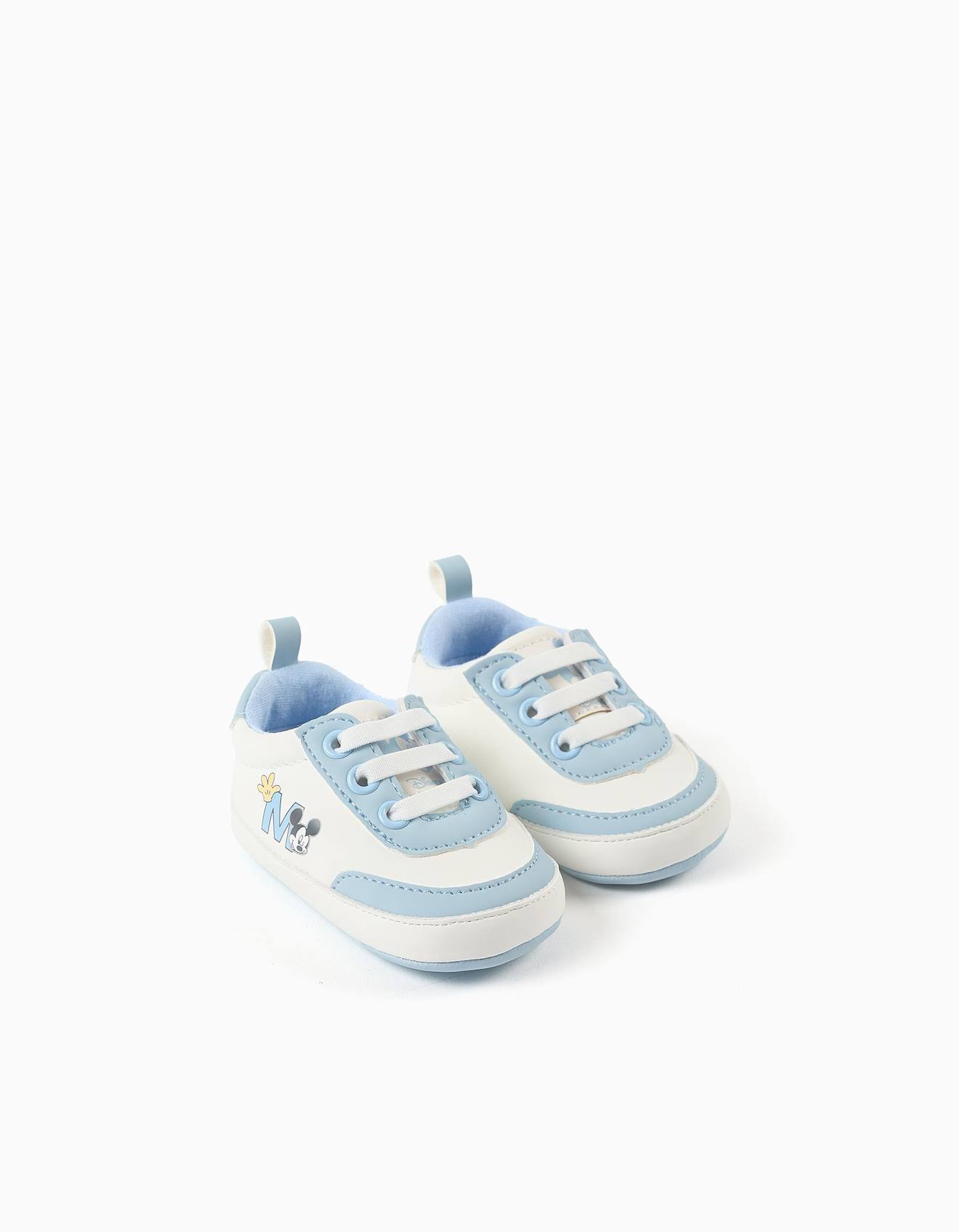 Baskets Pré-marche Avec Imprimé Mickey Bleu Clair