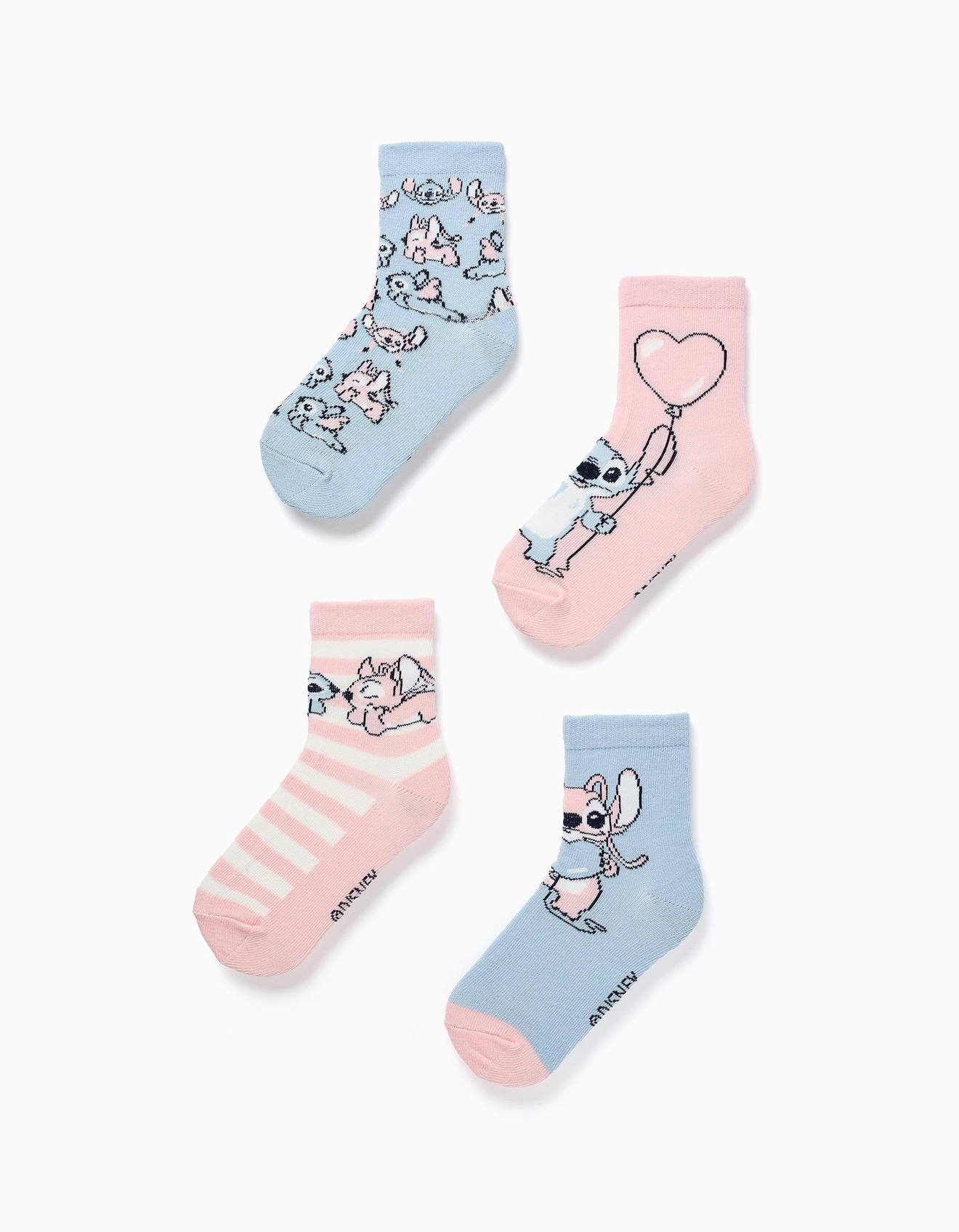 Lot De 4 Paires De Chaussettes Avec Imprims Stitch Multicolore 15 €