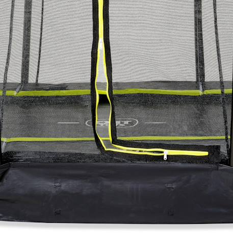 Trampoline enterré rond ø427cm avec filet de sécurité Noir+Rose+Vert 4 - vertbaudet enfant 