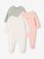 Lot de 3 dors bien bébé ouverture dos beige chiné+gris chiné+vert sauge 17 - vertbaudet enfant 
