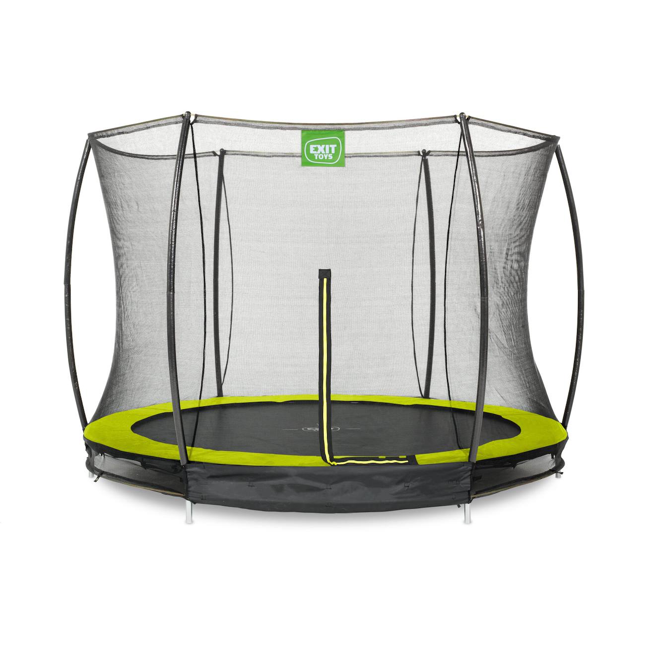 Trampoline Enterré Rond Ø305cm Avec Filet De Sécurité Vert