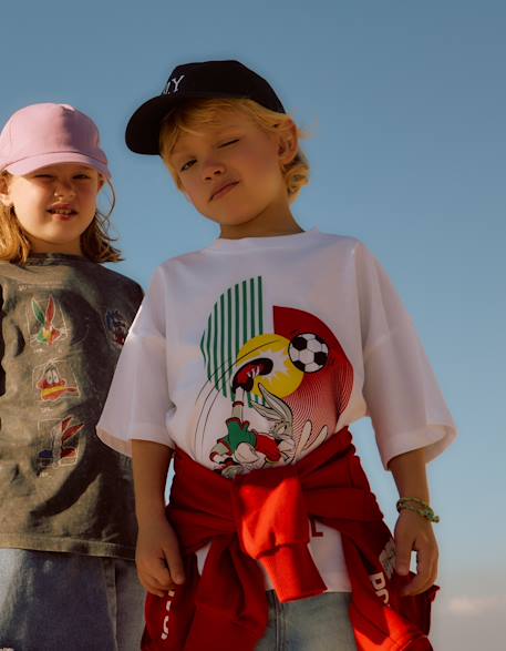 Garçon-T-shirt en coton avec imprimé bugs bunny
