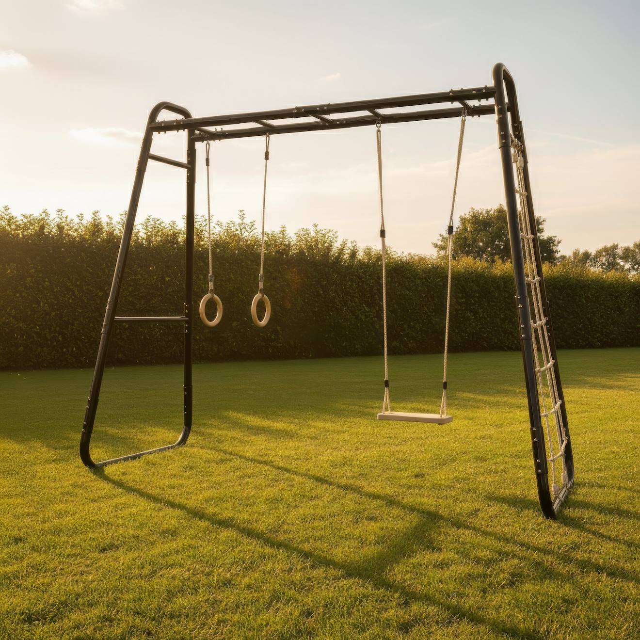 Structure De Jeux Sport Barre De Singe Pour Jardin 331cm Noir