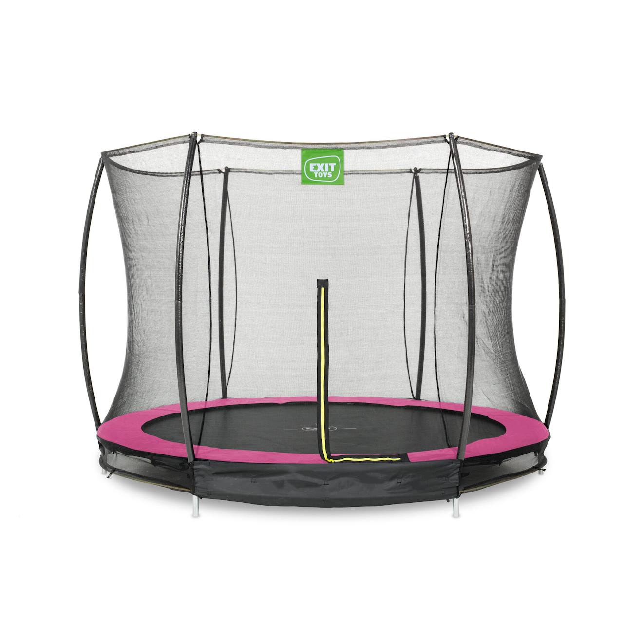 Trampoline Enterré Rond Ø244cm Avec Filet De Sécurité Rose