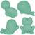 Set de 4 moules de plage en silicone souple Gris+Jaune+Rose+Rouge+Vert+Violet 10 - vertbaudet enfant 