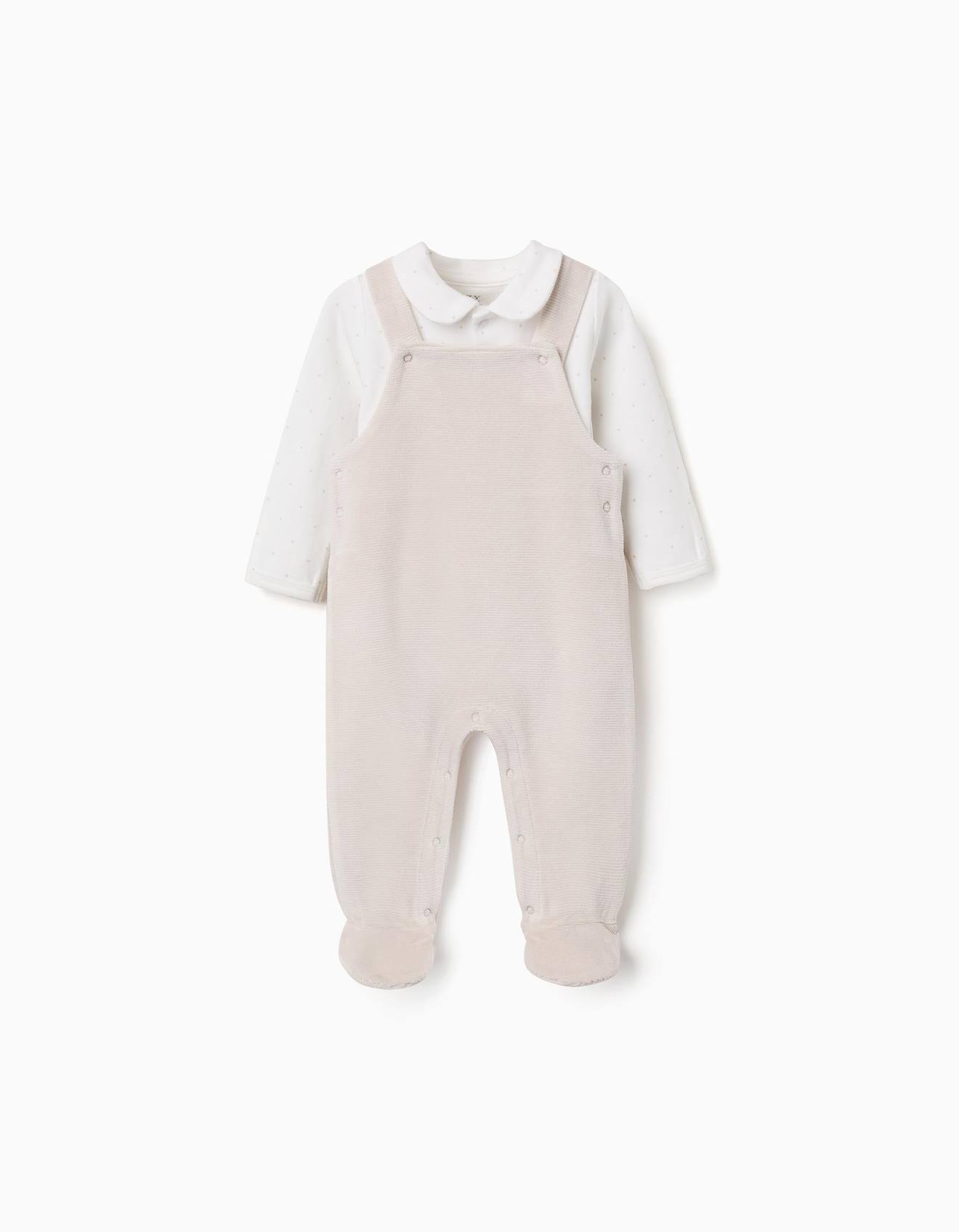 Ensemble Body En Coton Salopette En Velours Gris Clair 38 €