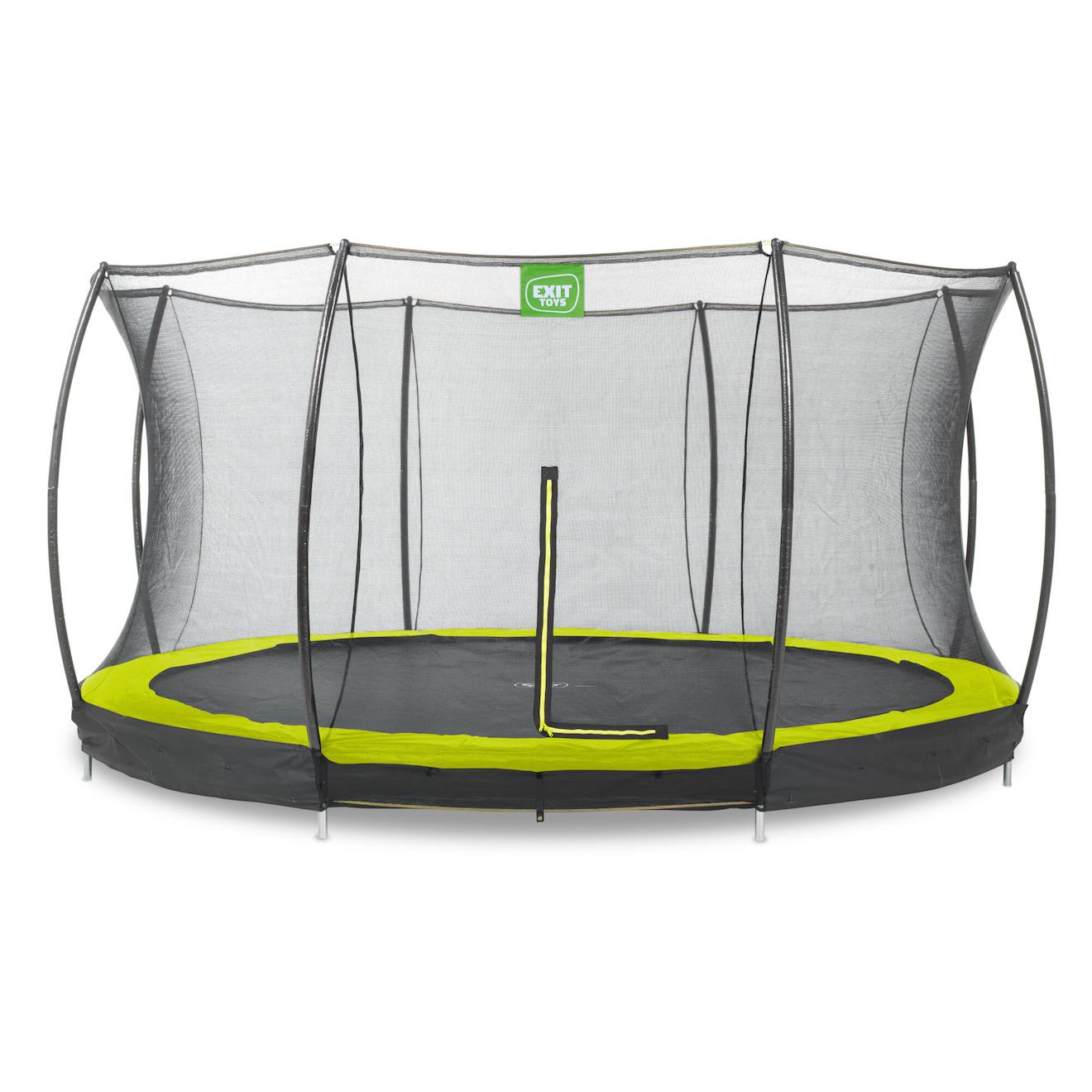 Trampoline Enterré Rond Ø427cm Avec Filet De Sécurité Vert