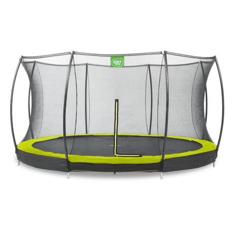 Trampoline enterré rond ø427cm avec filet de sécurité Noir+Rose+Vert 13 - vertbaudet enfant 