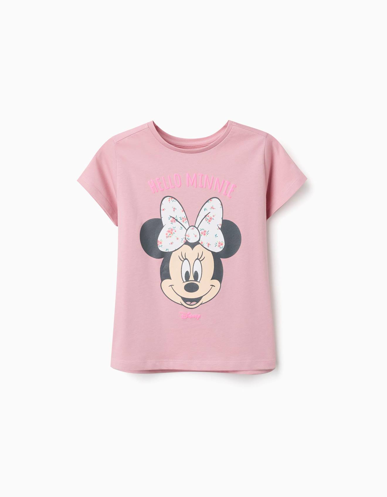 T-shirt En Coton Avec Imprim Minnie Rose Clair 19 €