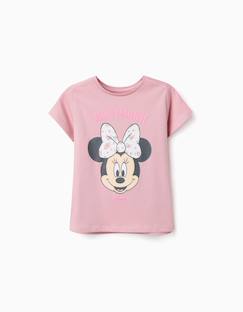 T-shirt en coton avec imprimé minnie  - vertbaudet enfant