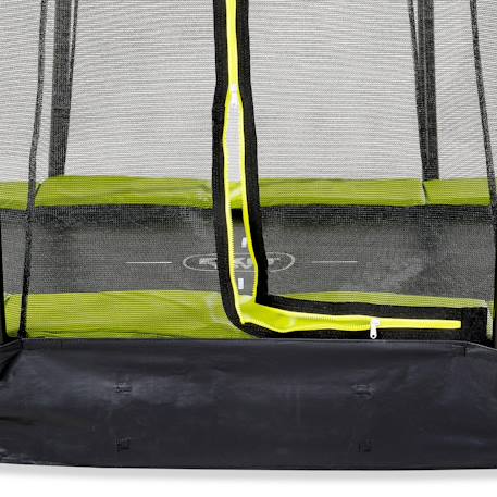 Trampoline enterré rond ø427cm avec filet de sécurité Noir+Rose+Vert 16 - vertbaudet enfant 