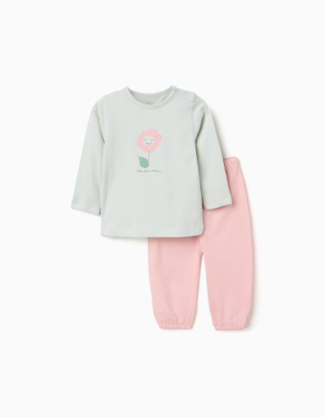Bébé-Pyjama à manches longues avec imprimé de fleurs