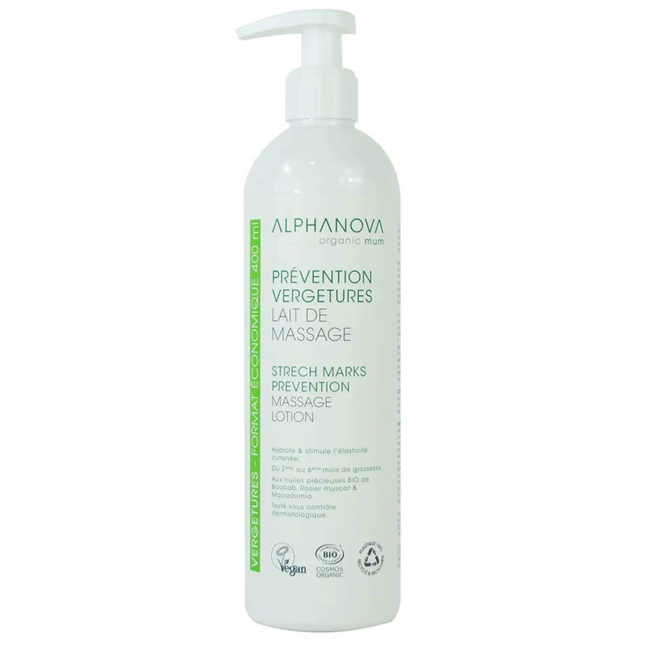 Lait De Massage Prévention Vergetures Multicolore (Alphanova) - Image 1