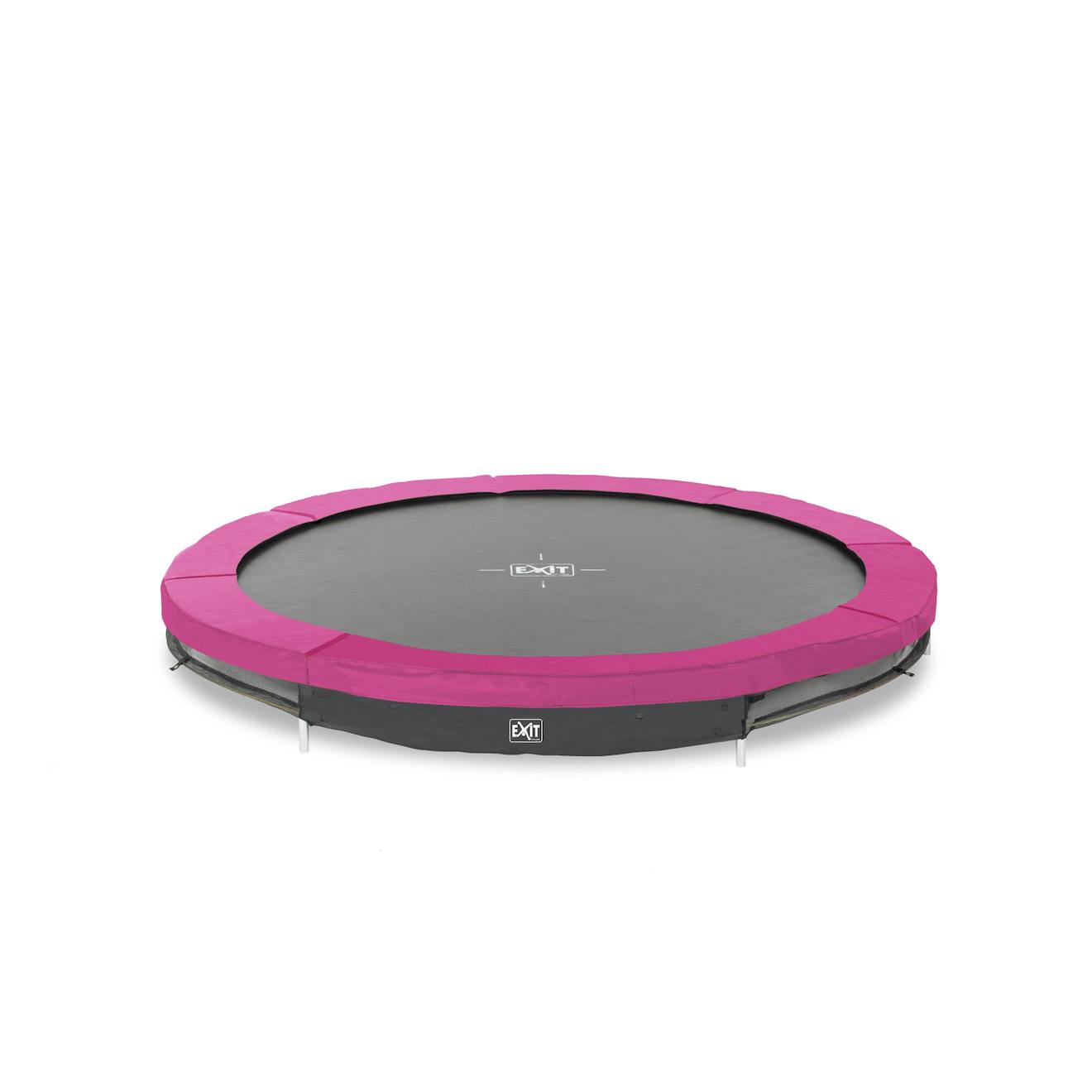 Trampoline Enterré Rond Ø244cm Sans Filet Rose