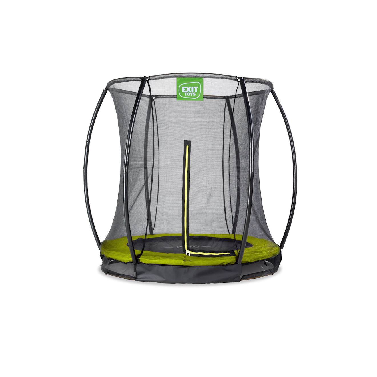 Trampoline Enterré Rond Ø183cm Avec Filet De Sécurité Vert