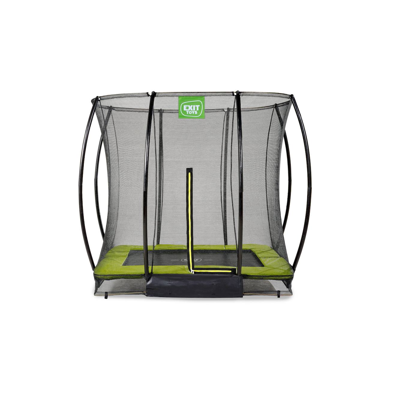 Trampoline Enterré Rectangulaire 153x214cm Avec Filet Vert