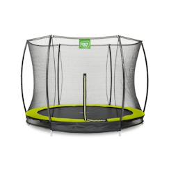 Jouet-Jeux de plein air-Trampoline enterré rond ø244cm avec filet de sécurité