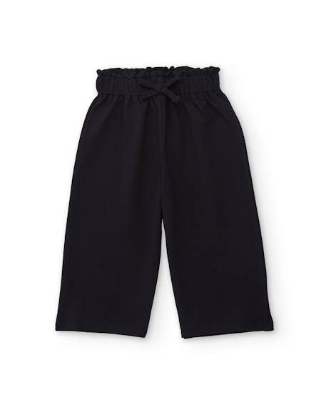 Fille-Pantalon en maille pour fille avec taille élastiquée