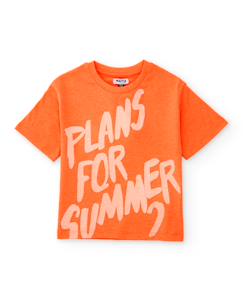 Garçon-T-shirt, polo, sous-pull-T-shirt garçon en maille avec grand imprimé sur le devant