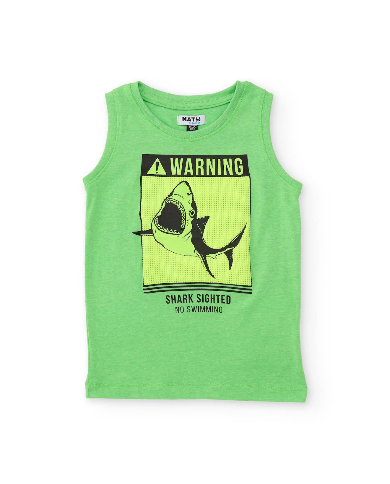 T-shirt Garon En Maille Avec Graphique De Requin Vert 8 €
